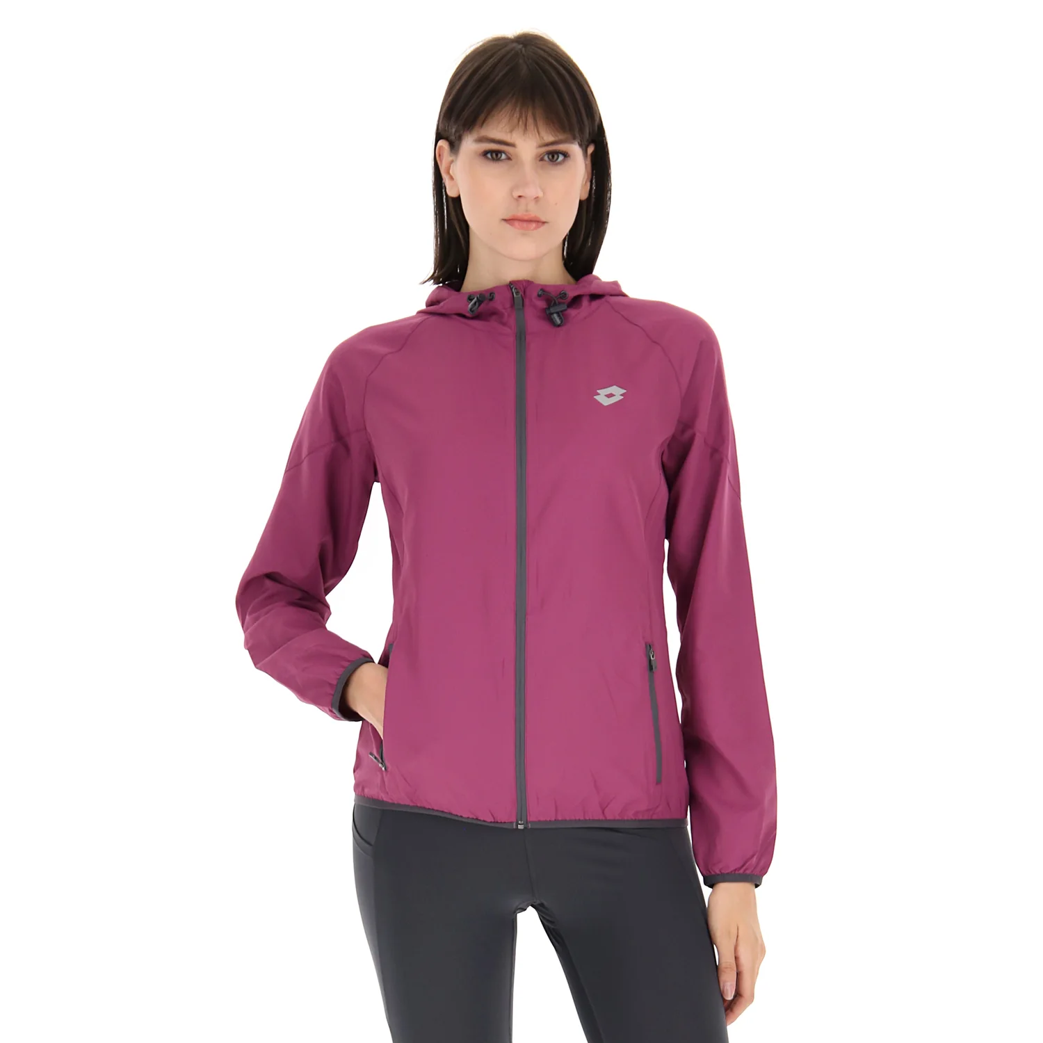 GIACCA A VENTO SPORT RUNNING VIOLA