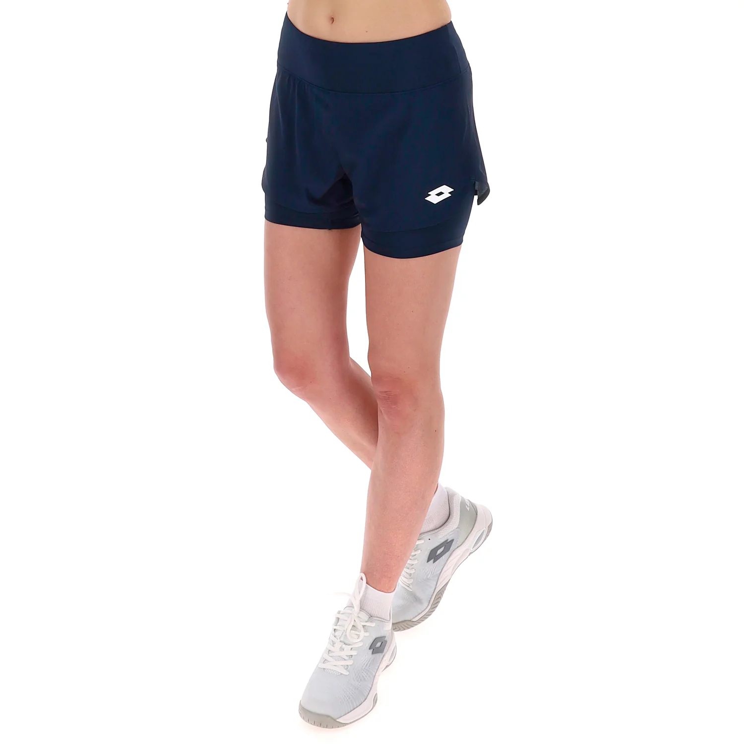 PANTALONI CORTI TENNIS TECH D1 BLU SCURO