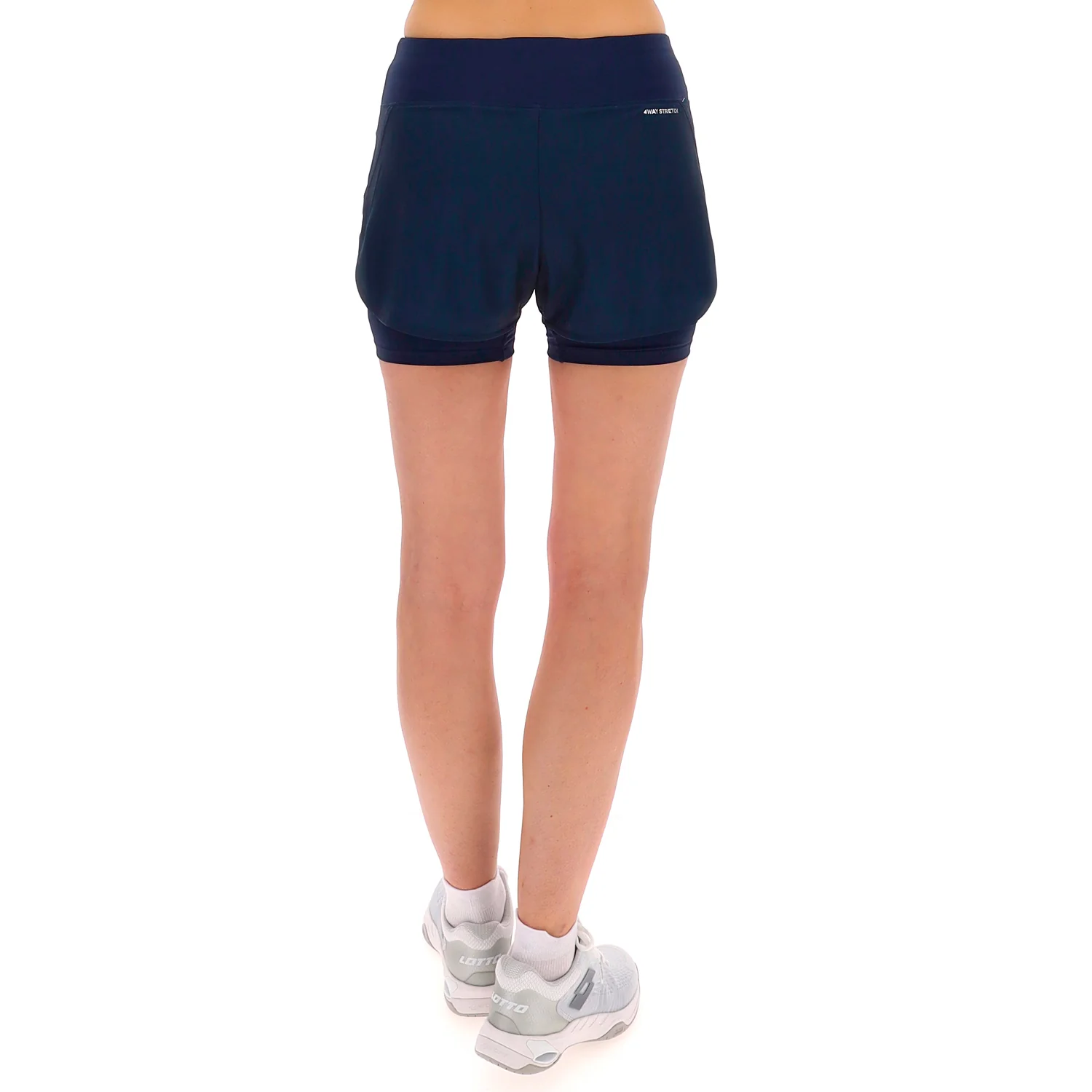 PANTALONI CORTI TENNIS TECH D1 BLU SCURO - Image 2