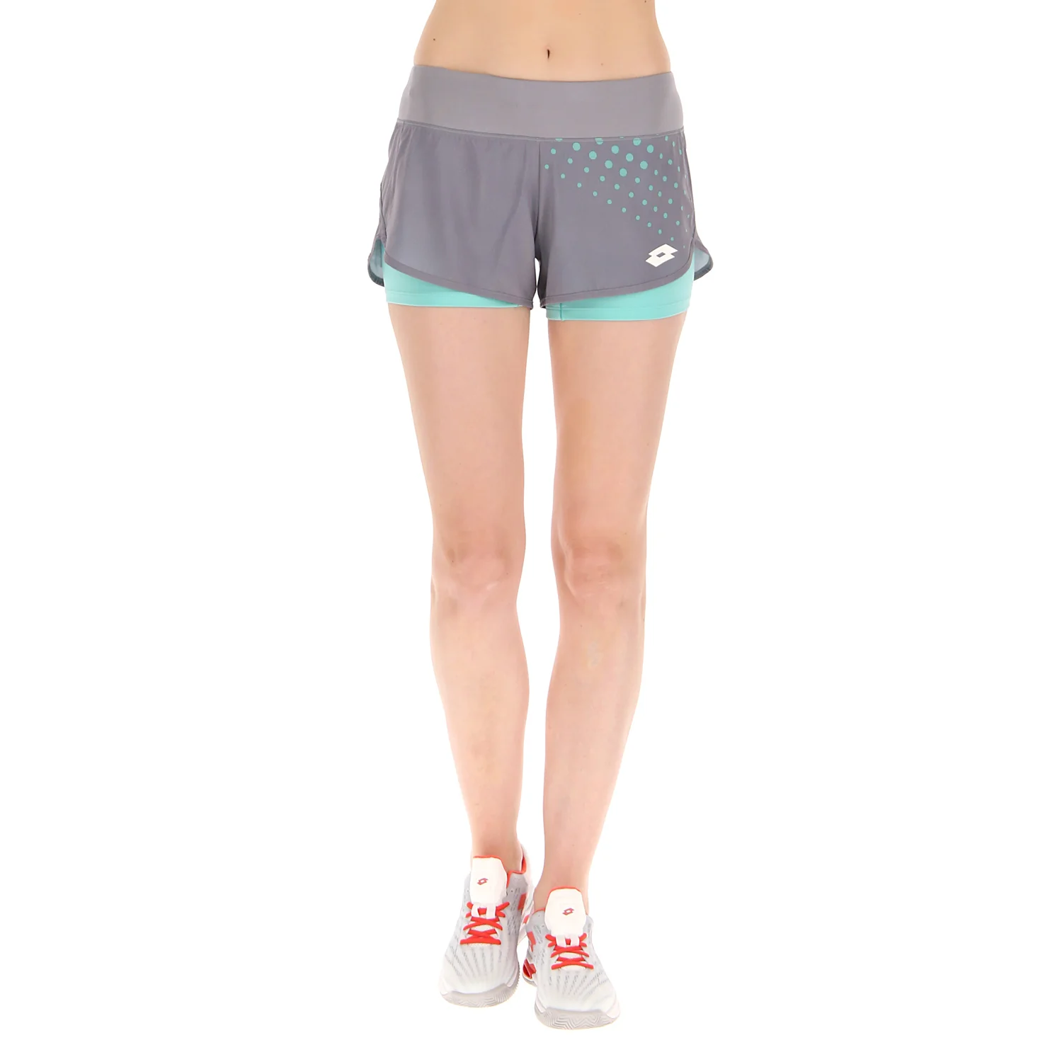 PANTALONI CORTI TENNIS TECH GRIGIO