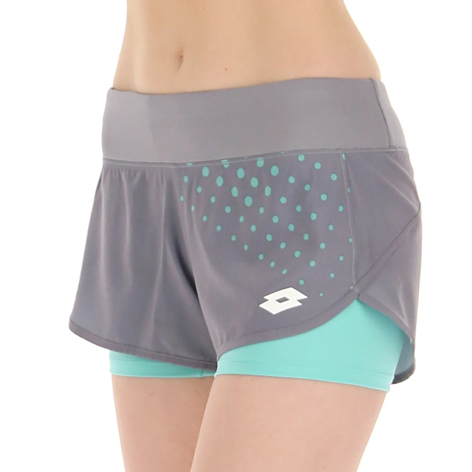 PANTALONI CORTI TENNIS TECH GRIGIO - Image 3