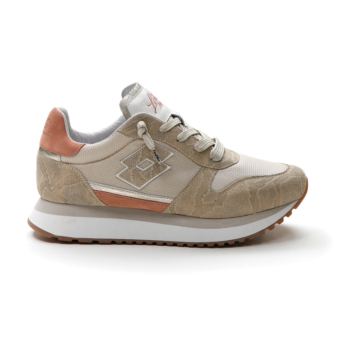 SCARPE WEDGE PYTHON W BEIGE