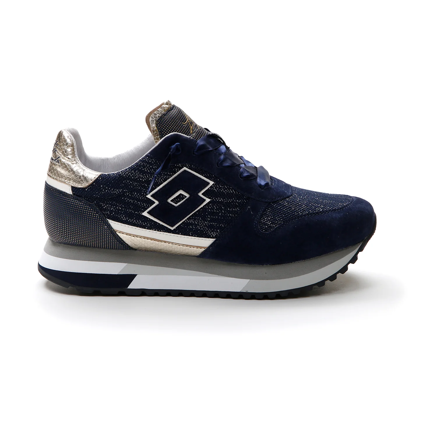 SCARPE WEDGE DENIM W BLU SCURO