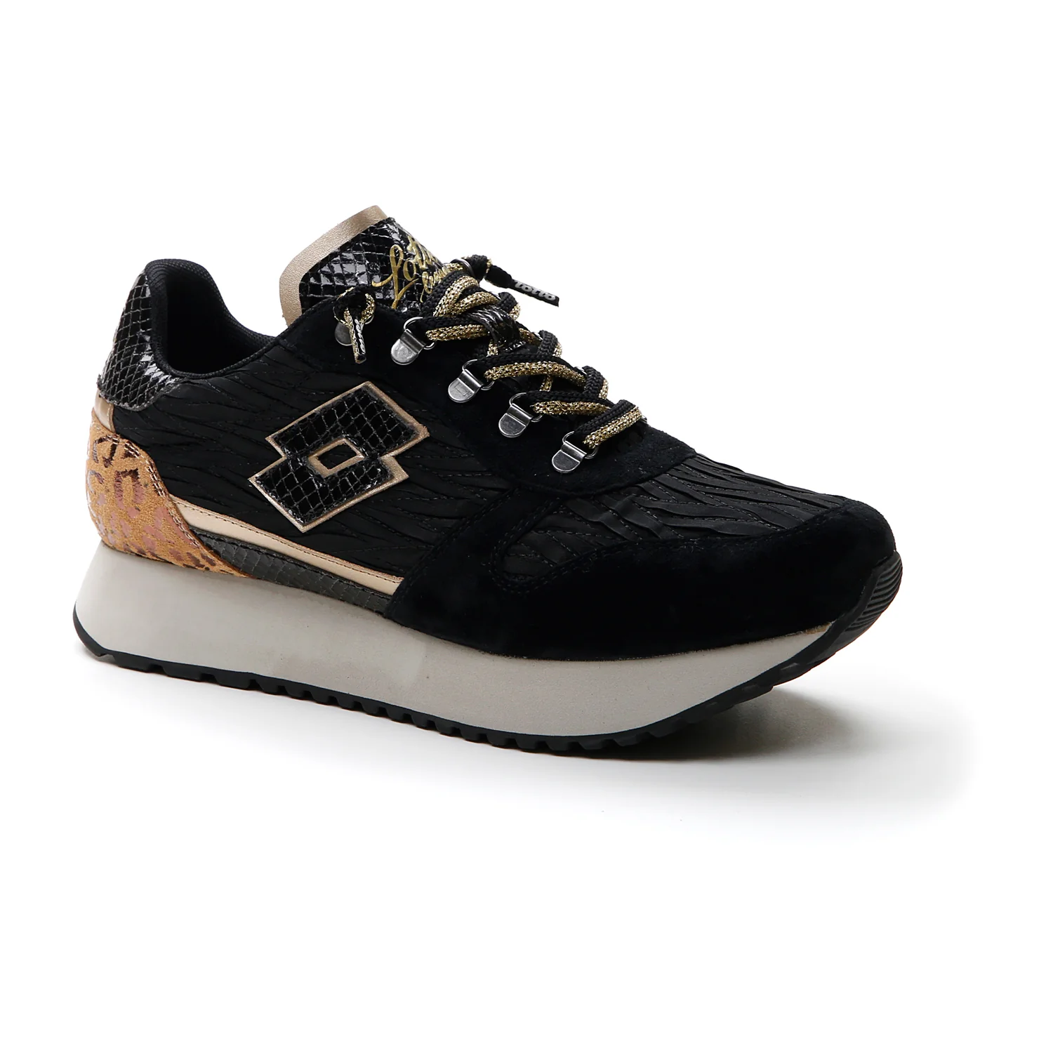 SCARPE WEDGE LEOPARD W NERO - Image 2