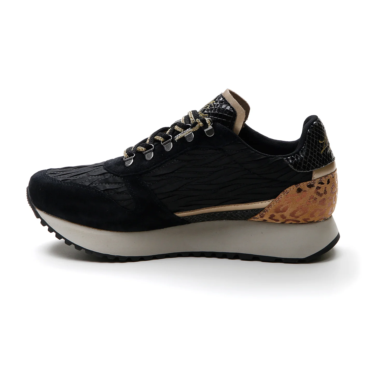 SCARPE WEDGE LEOPARD W NERO - Image 3