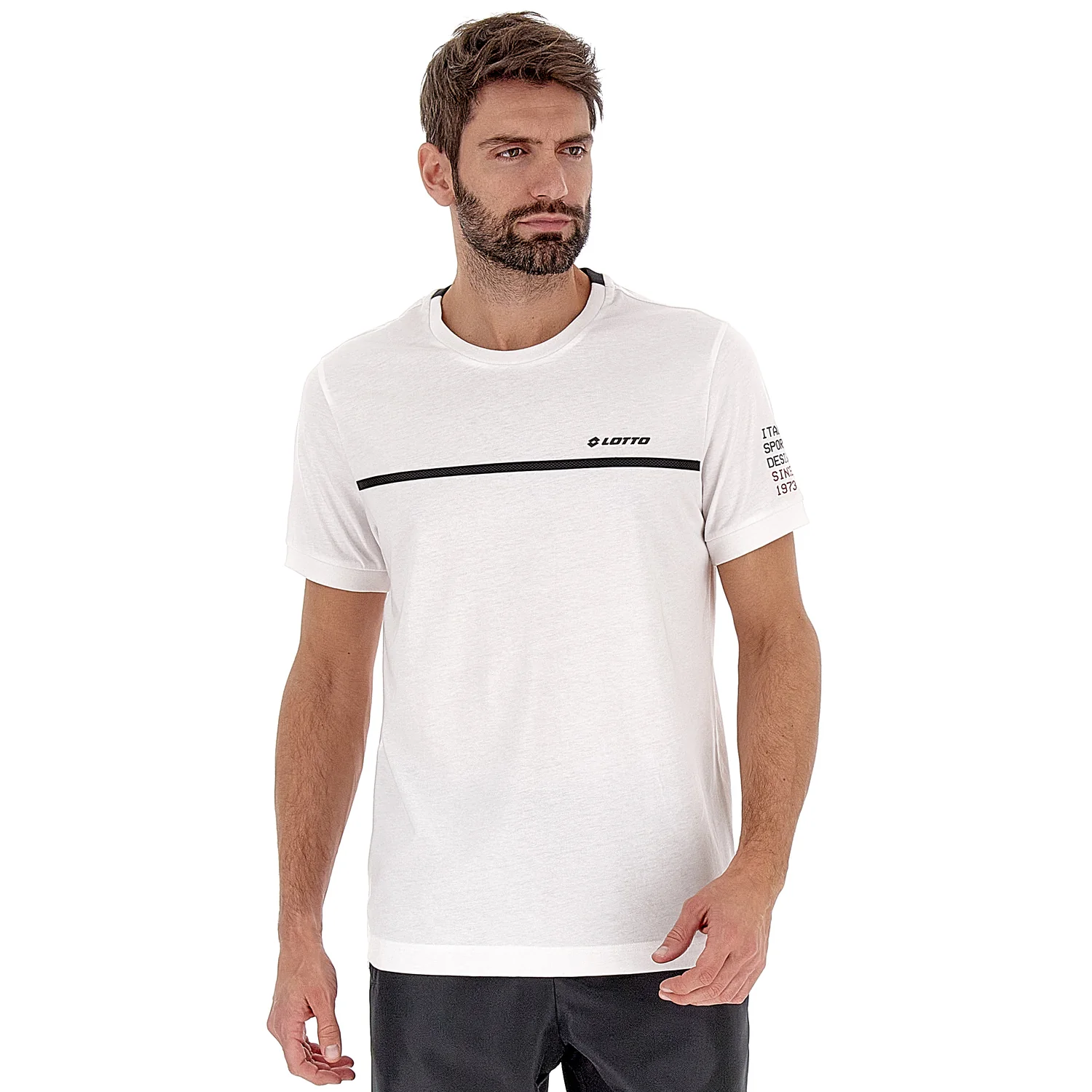 MAGLIETTA LIFESTYLE LOGO BIANCO