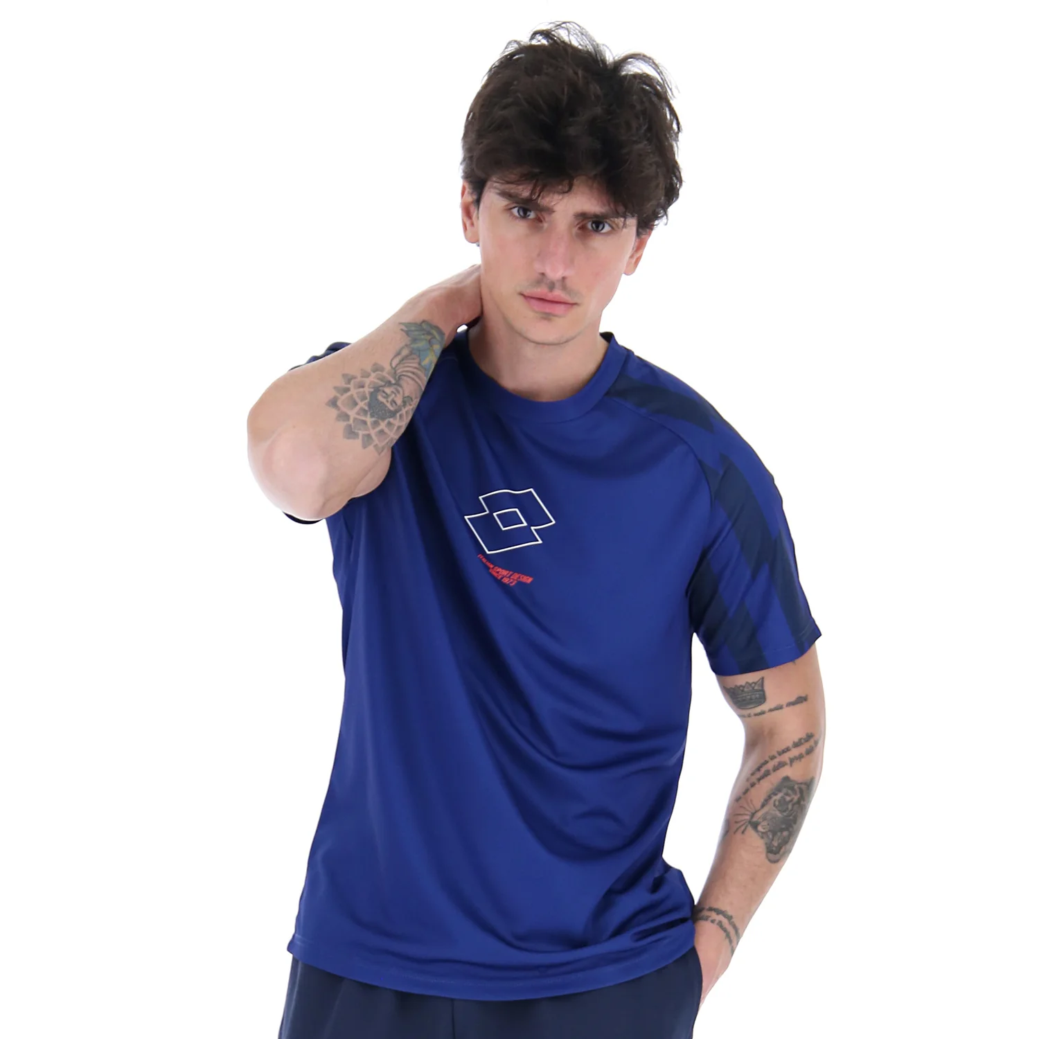 MAGLIETTA TEMPO LIBERO LOGO BLU SCURO