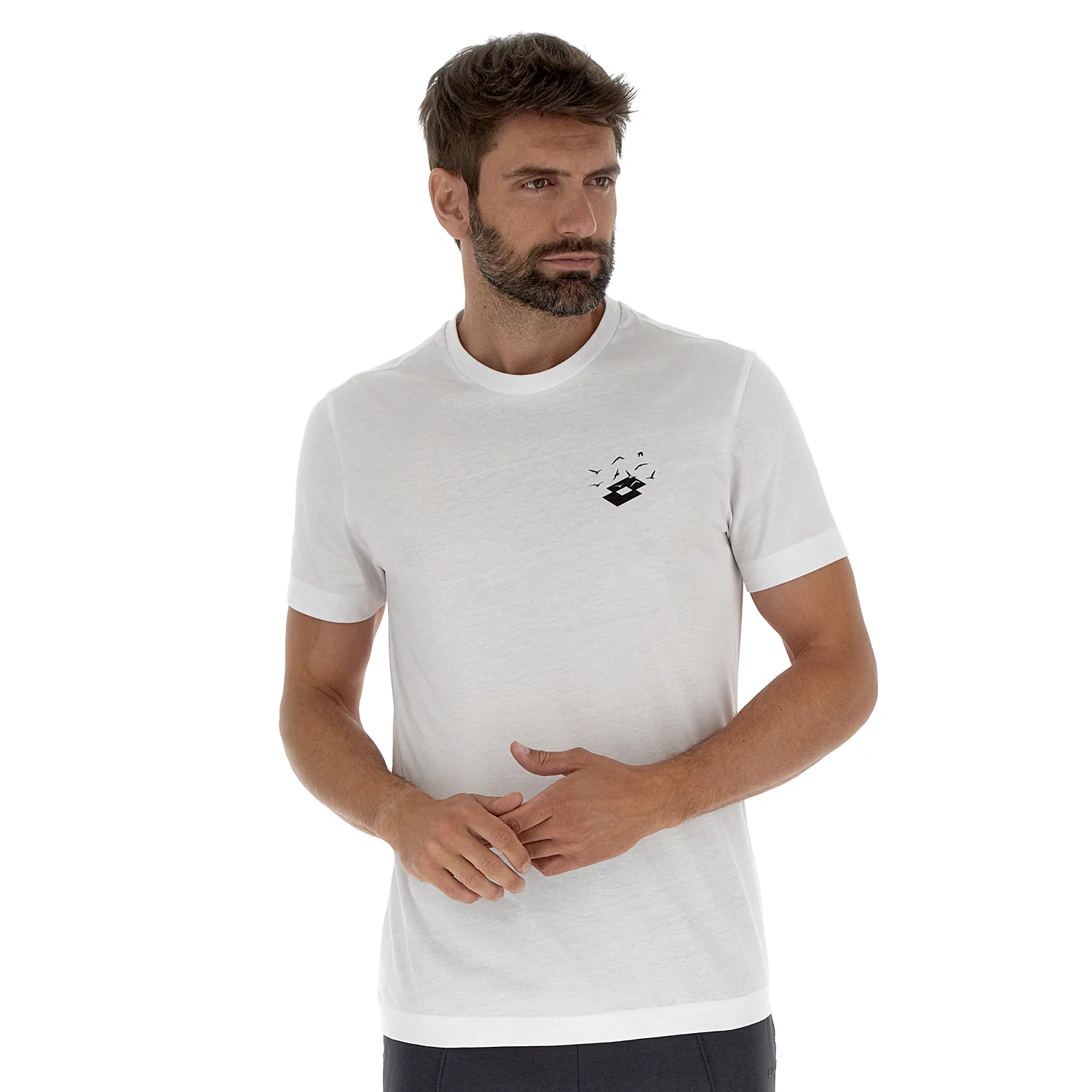 MAGLIETTA TEMPO LIBERO LOGO FLY BIANCO