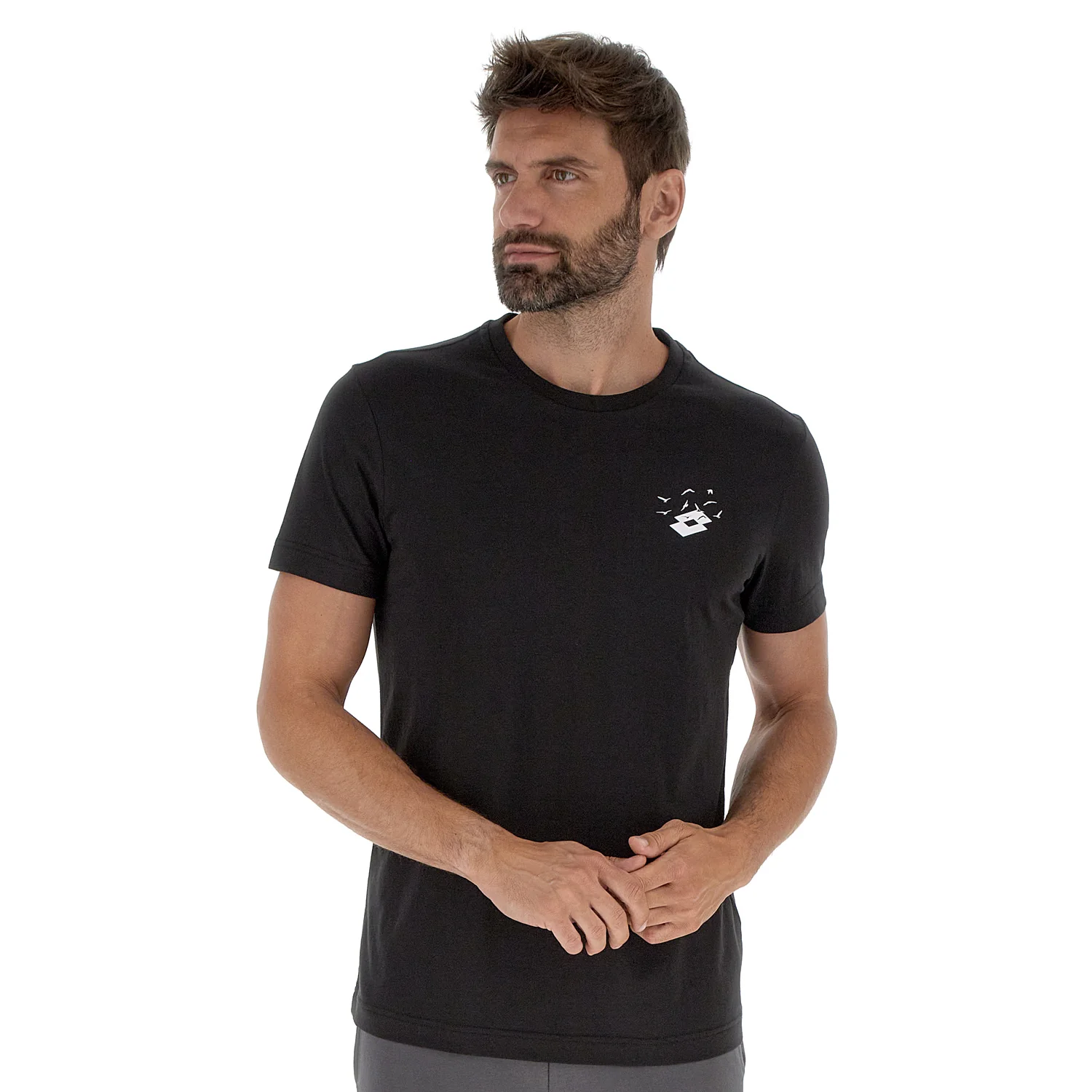 MAGLIETTA TEMPO LIBERO LOGO FLY NERO