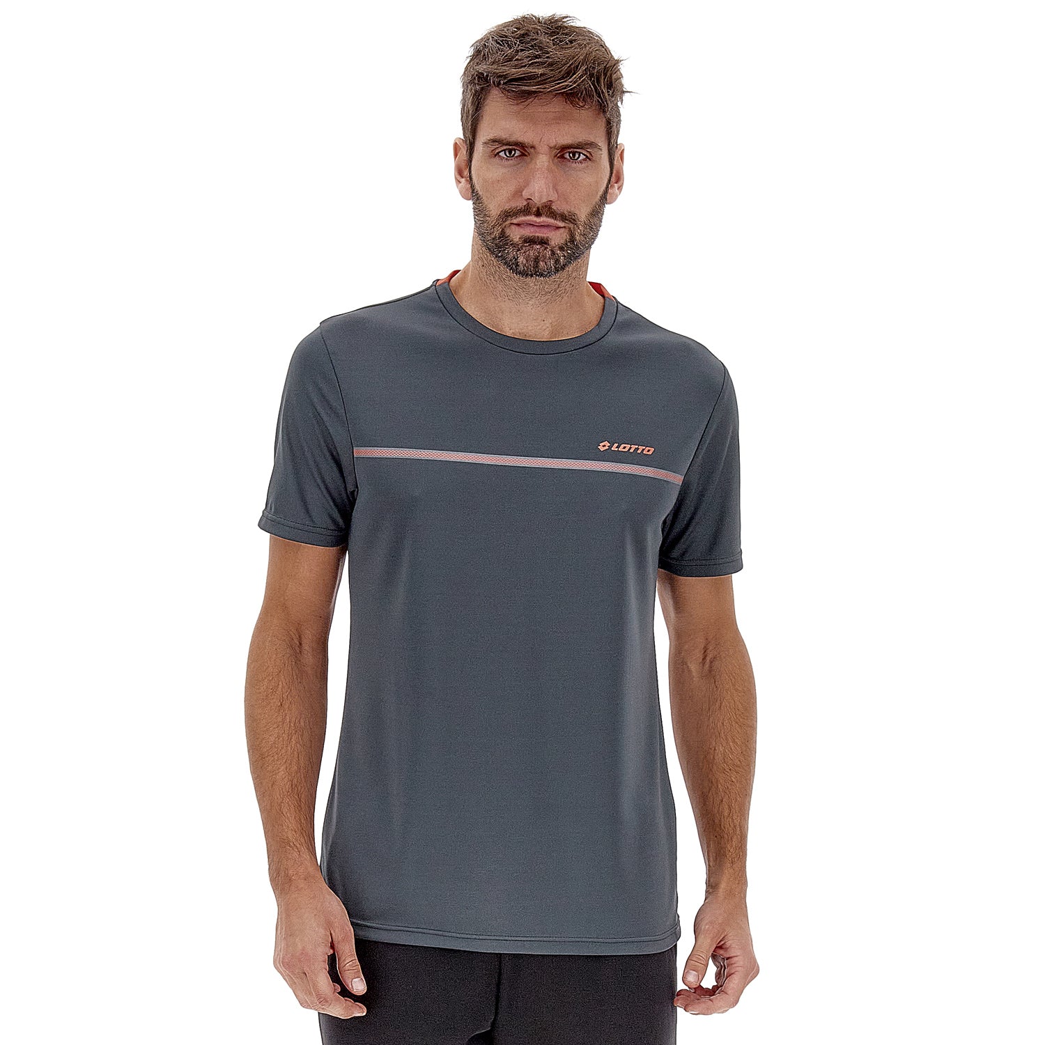 MAGLIETTA LIFESTYLE LOGO GRIGIO SCURO