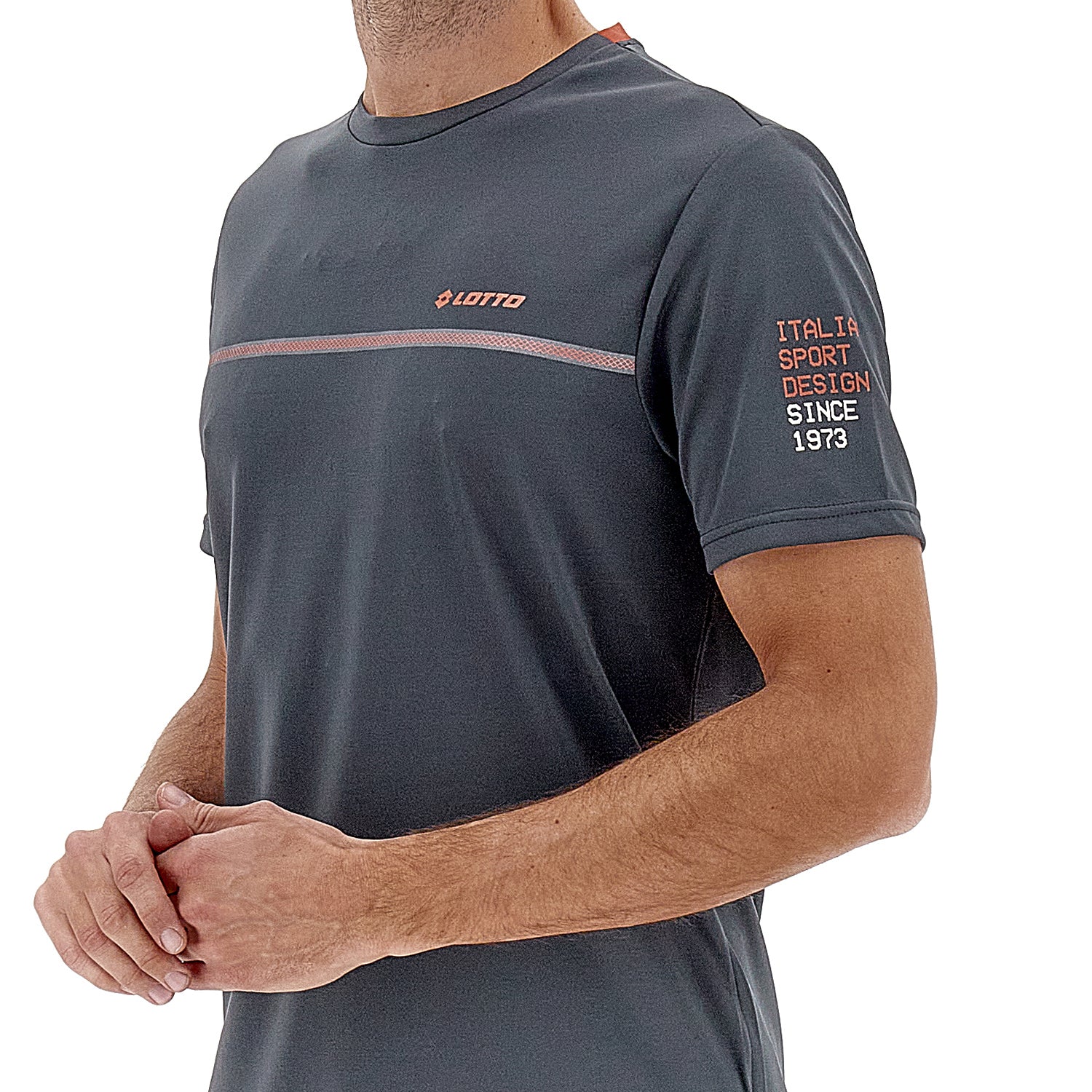 MAGLIETTA LIFESTYLE LOGO GRIGIO SCURO - Image 3