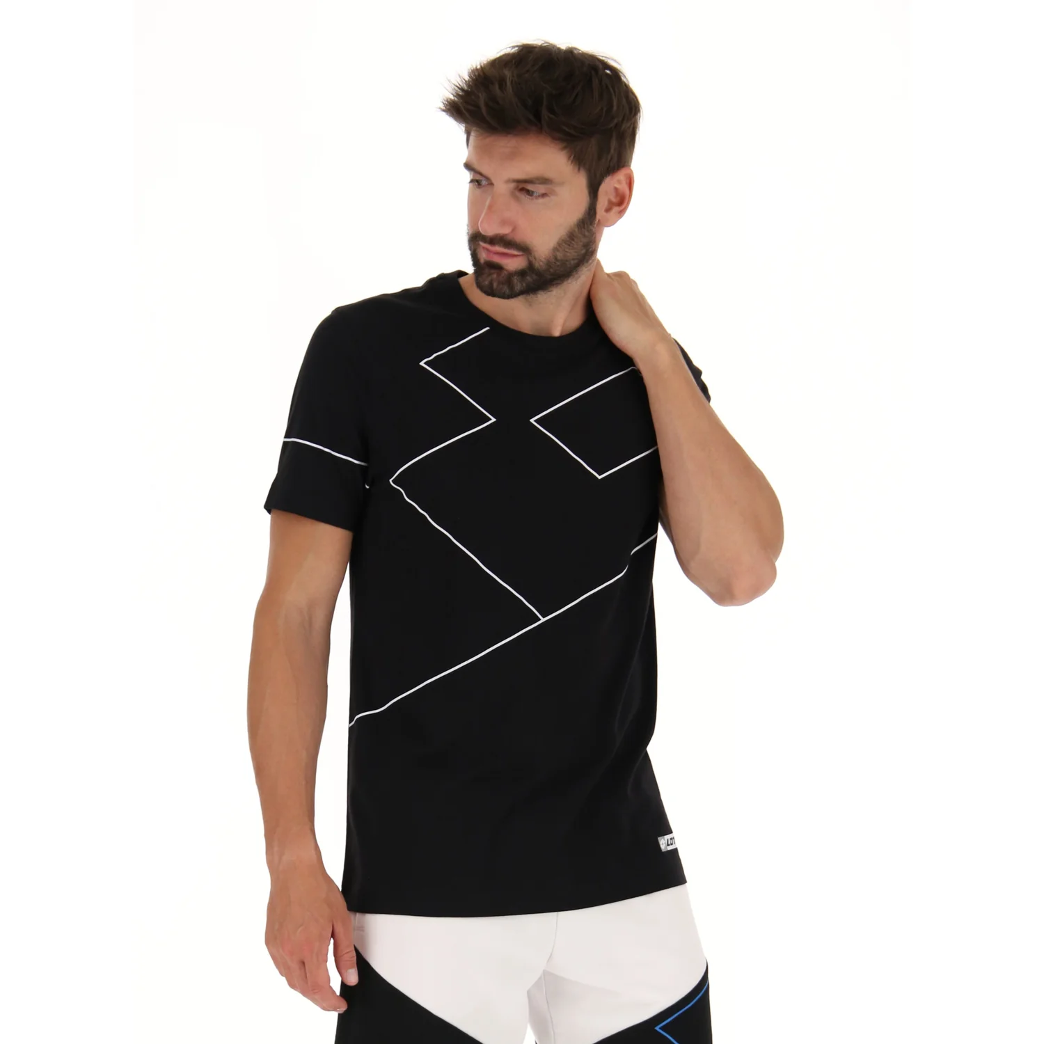 MAGLIETTA LIFESTYLE LOGO NERO