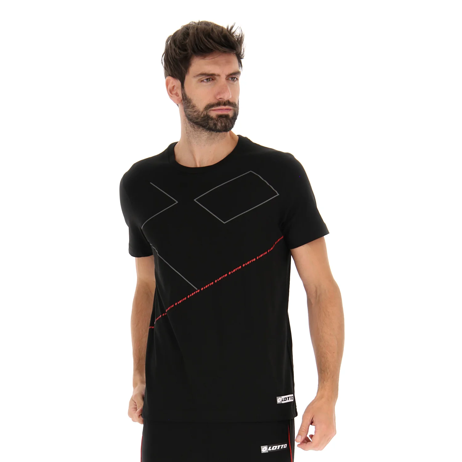 MAGLIETTA LIFESTYLE LOGO NERO