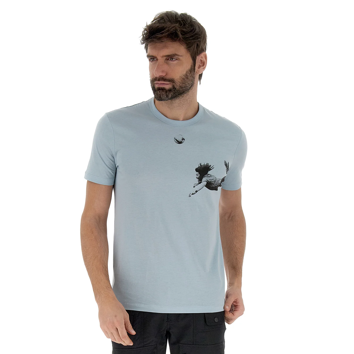 MAGLIETTA LIFESTYLE LOTTO NYC AZZURRO