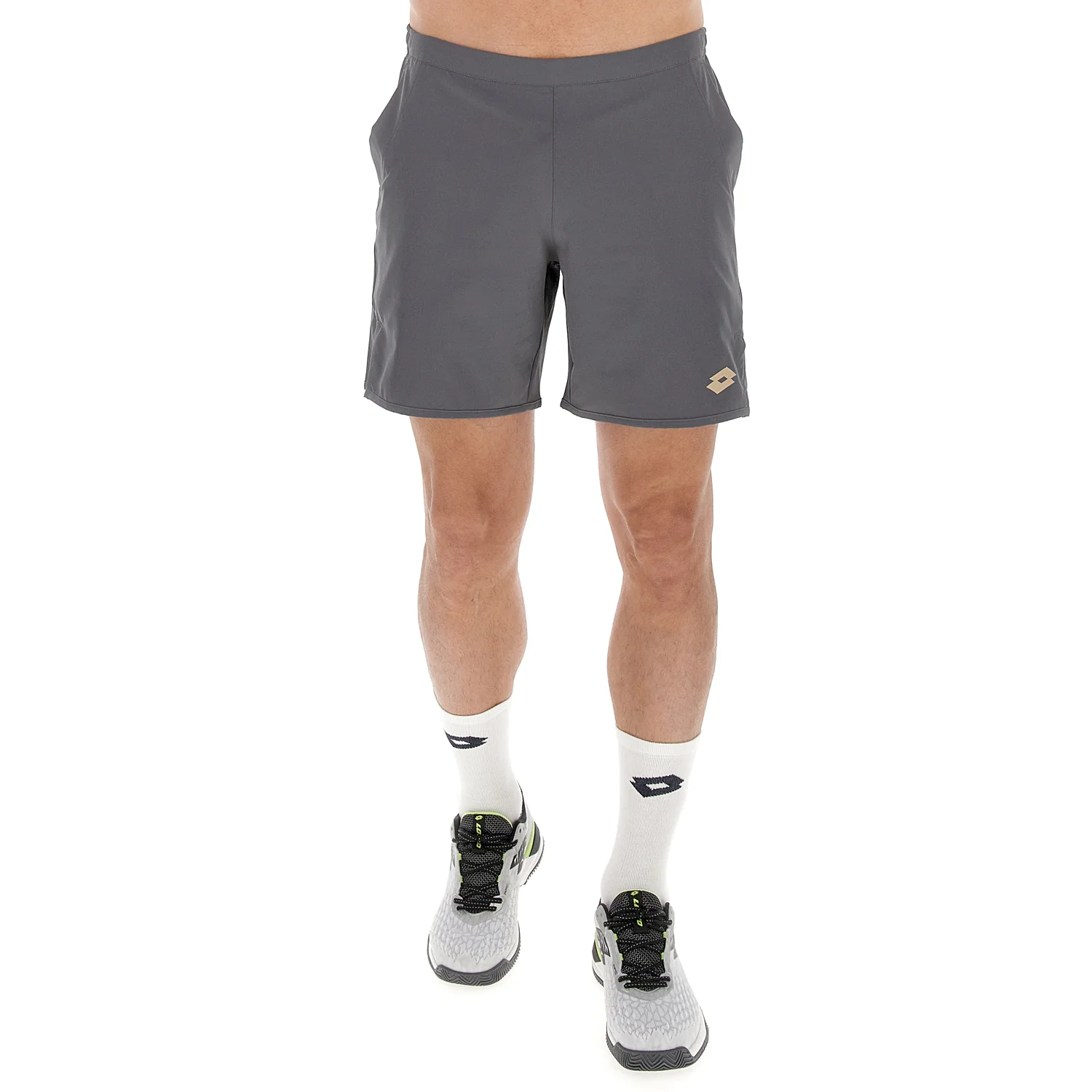 PANTALONI CORTI TENNIS TECH D1 GRIGIO SCURO