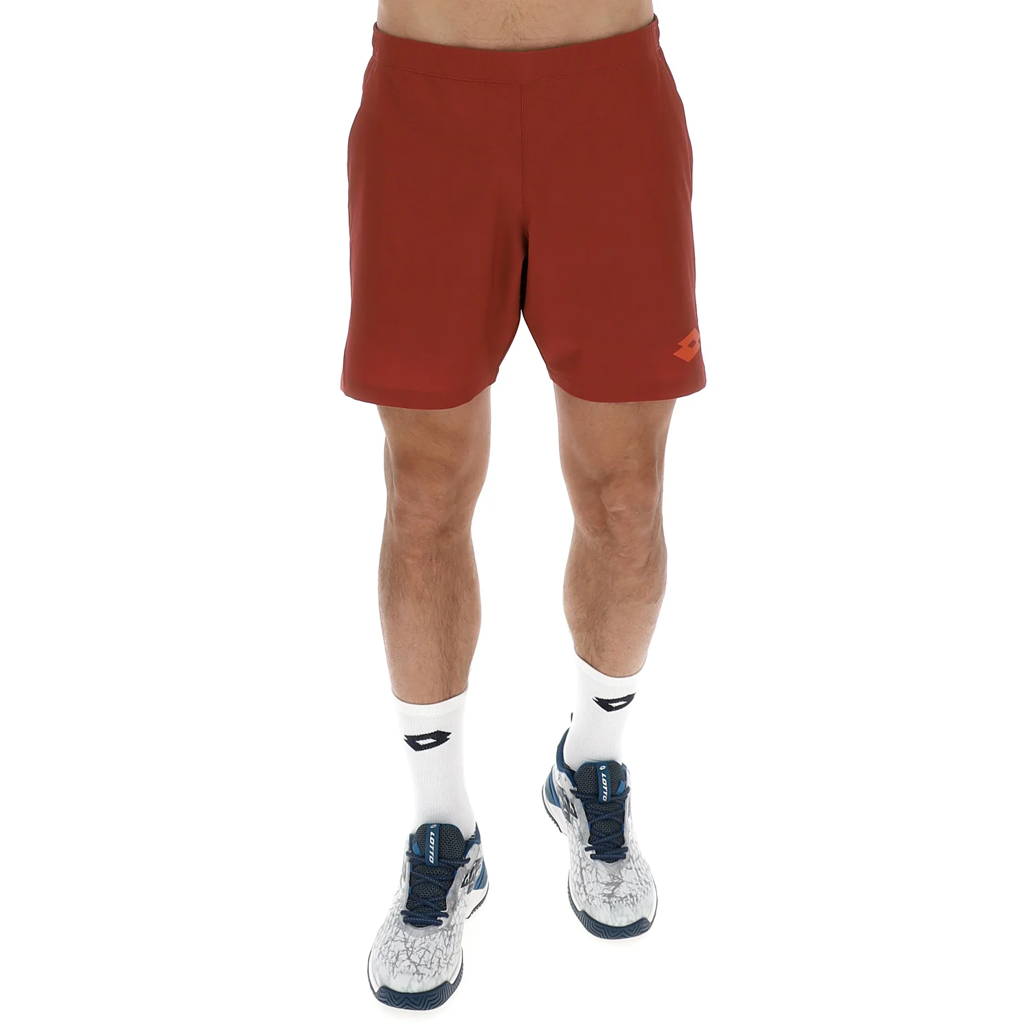 PANTALONI CORTI TENNIS TECH D1 ROSSO SCURO