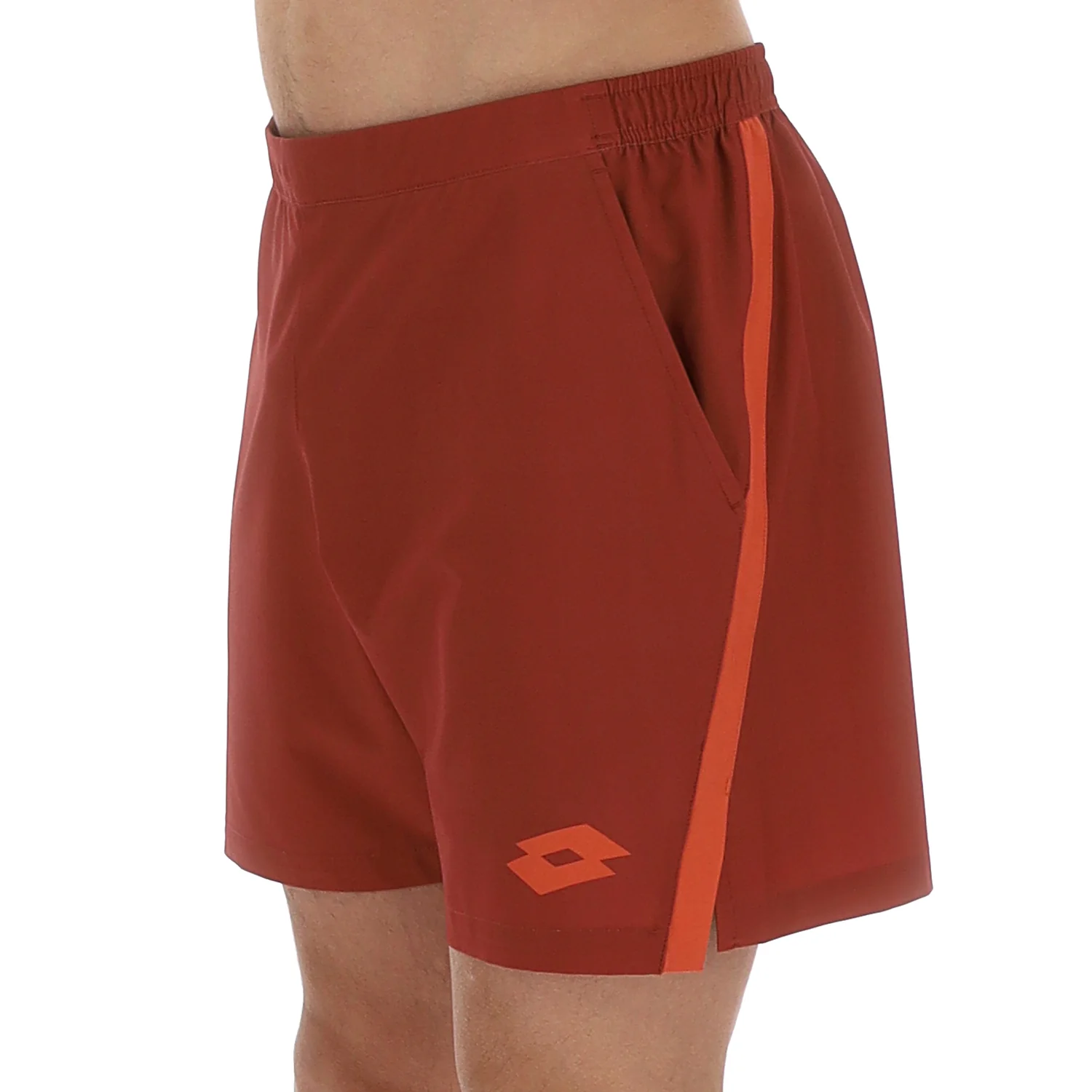 PANTALONI CORTI TENNIS TECH D1 ROSSO SCURO - Image 3