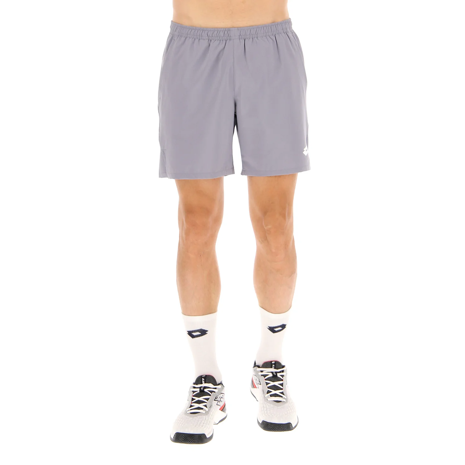 PANTALONI CORTI TENNIS TECH GRIGIO