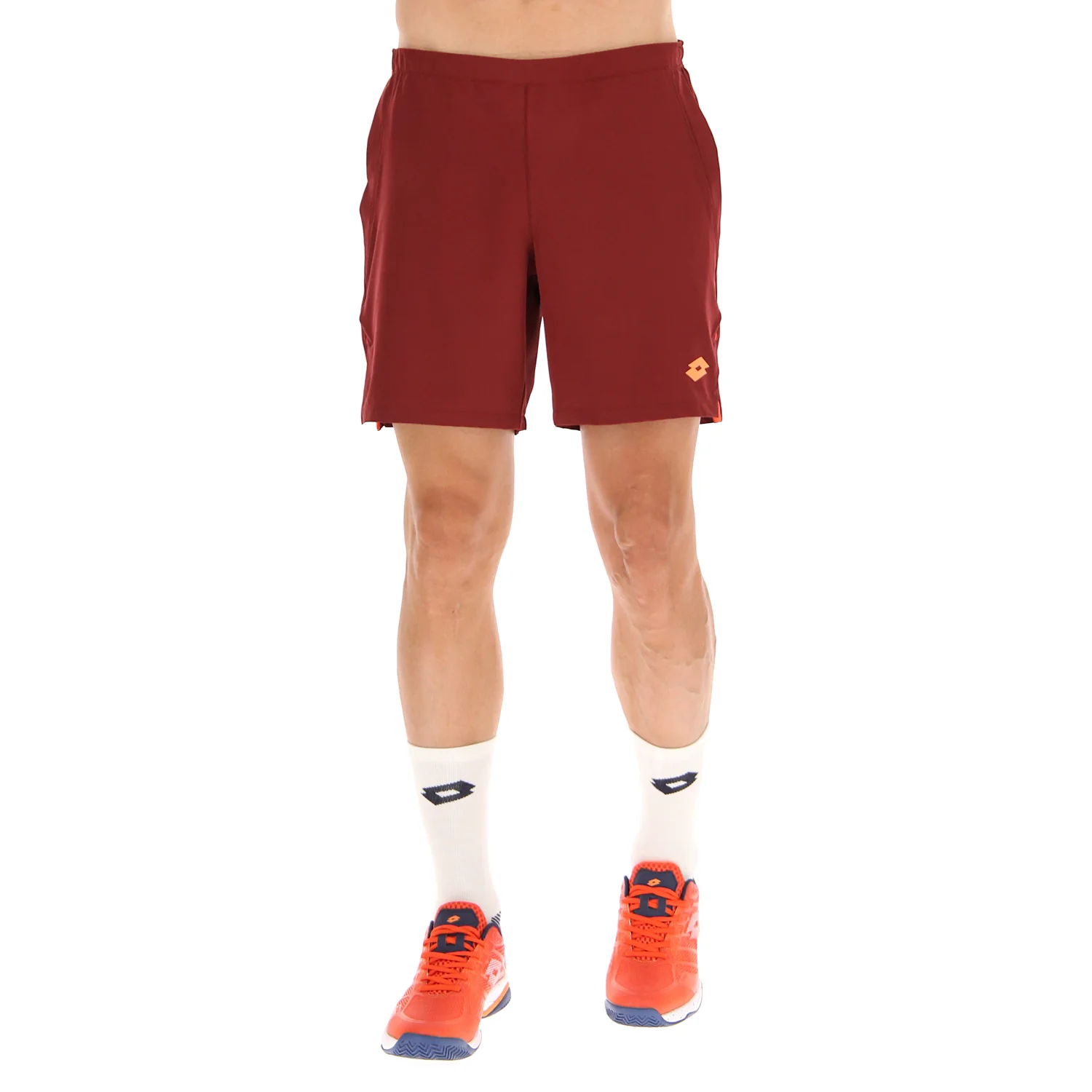 PANTALONI CORTI TENNIS TECH ROSSO SCURO