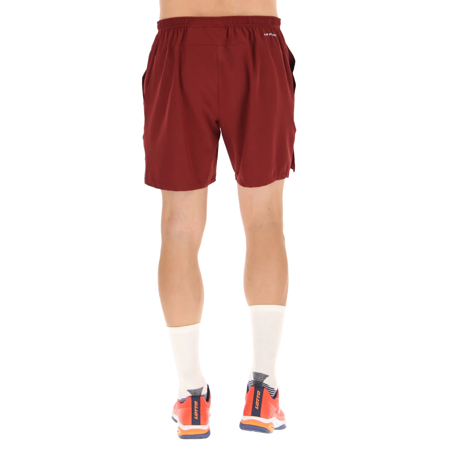 PANTALONI CORTI TENNIS TECH ROSSO SCURO - Image 2