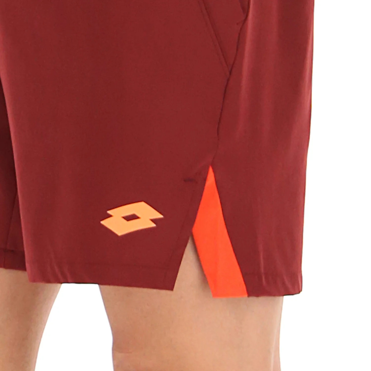 PANTALONI CORTI TENNIS TECH ROSSO SCURO - Image 3