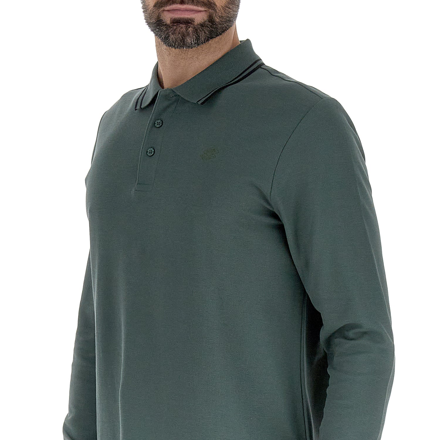 POLO TEMPO LIBERO CLASSICA VERDE SCURO - Image 3