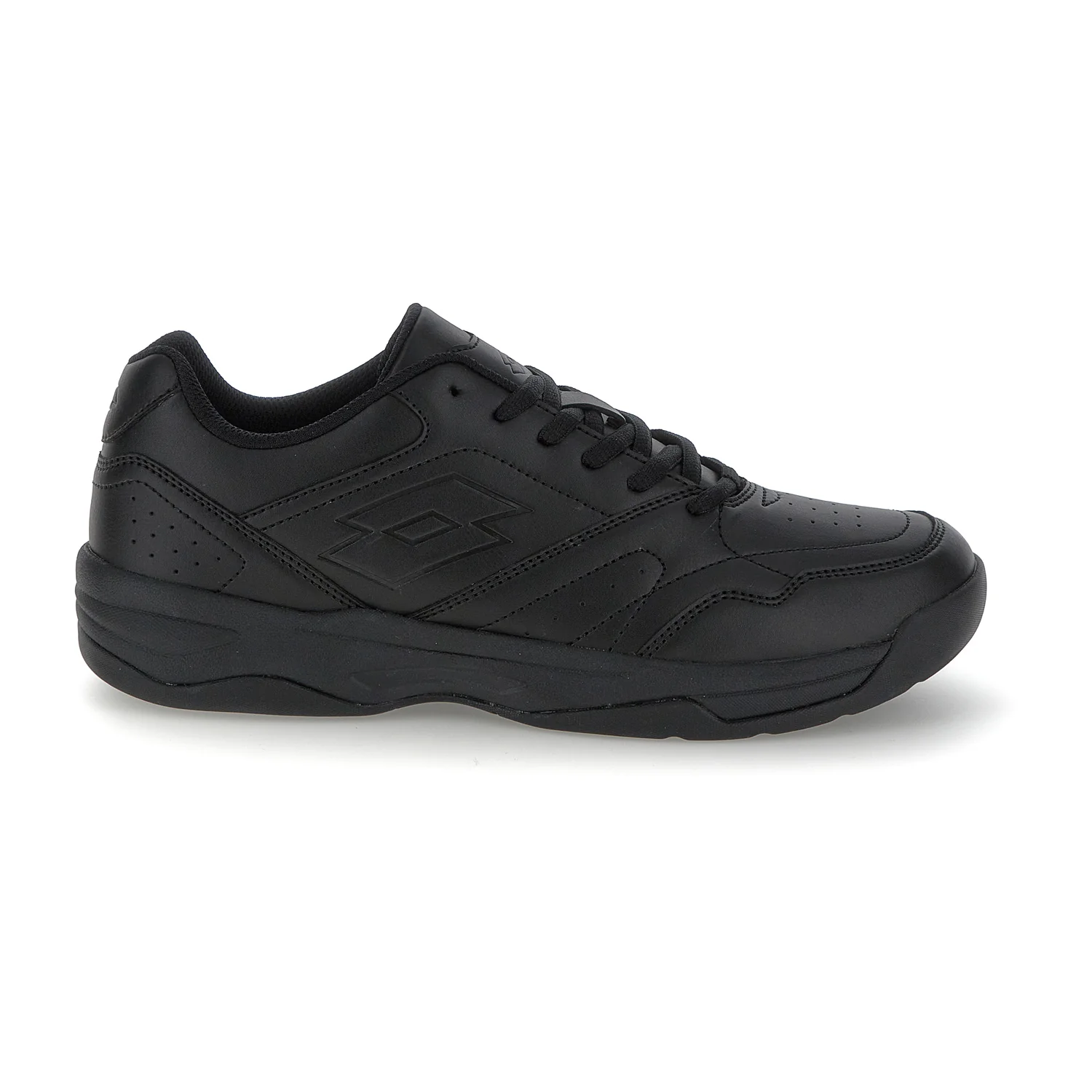 SCARPE COURT LOGO NERO