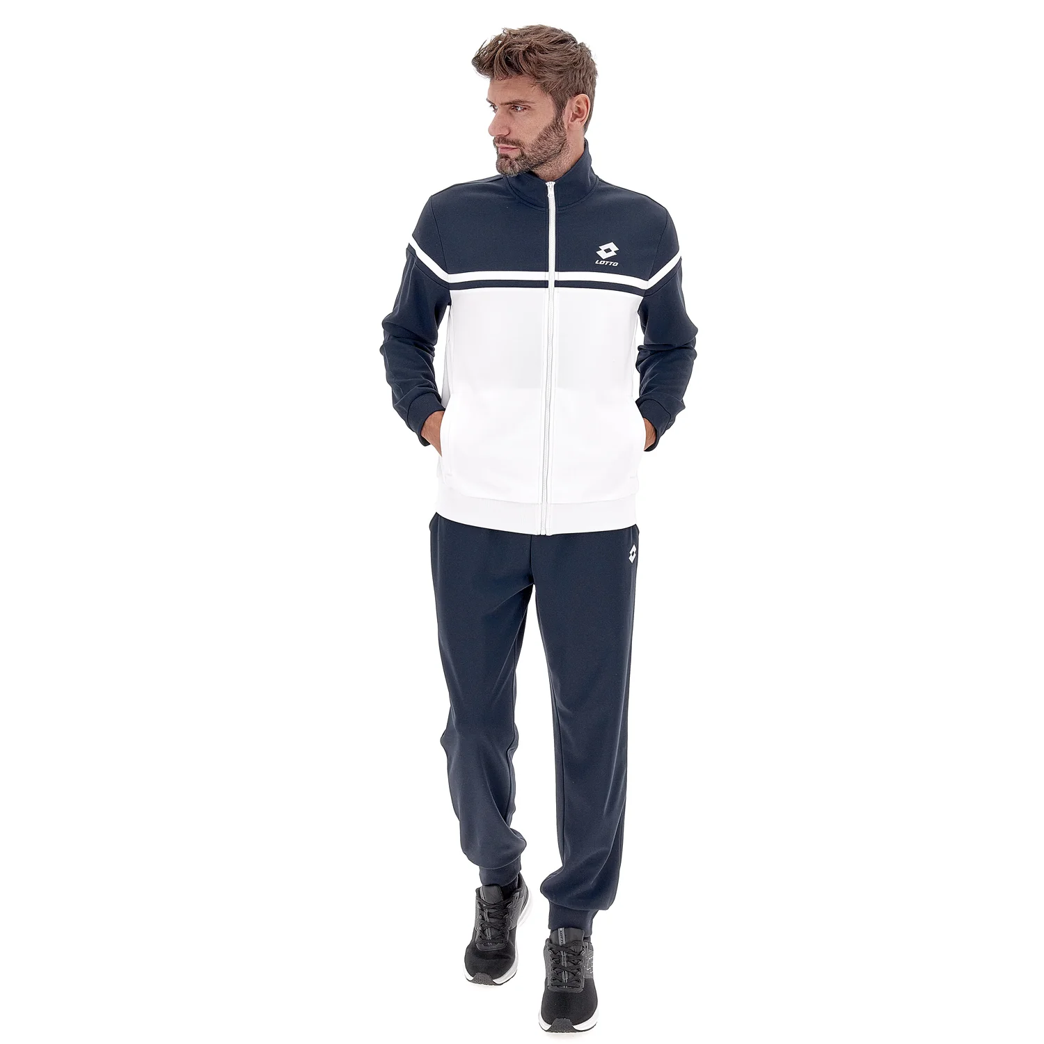 TUTA GINNASTICA TEMPO LIBERO CIRCLE BIANCO